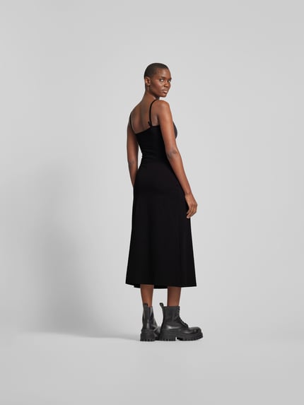 Diesel Midi-jurk met labeldetail Zwart - 5