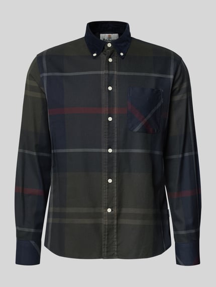 Barbour Regular Fit Freizeithemd aus reiner Baumwolle  Oliv 1