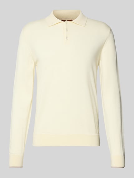 Cruna Strickpolo aus reiner Wolle Offwhite 2