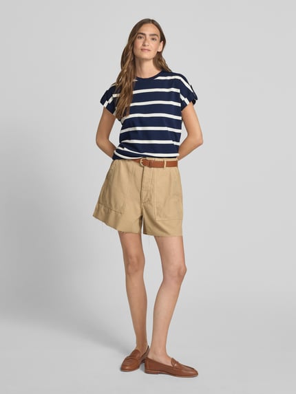 Tommy Hilfiger Regular Fit T-Shirt aus reiner Baumwolle Marine 1