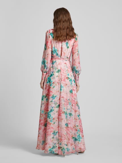 Jake*s Cocktail Abendkleid mit V-Ausschnitt Rose 5