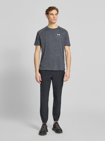 Under Armour T-Shirt mit Label-Print Modell 'Tech' Anthrazit 1