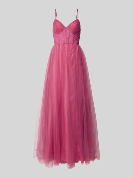 LUXUAR FASHION Abendkleid mit Herz-Ausschnitt Rot 2