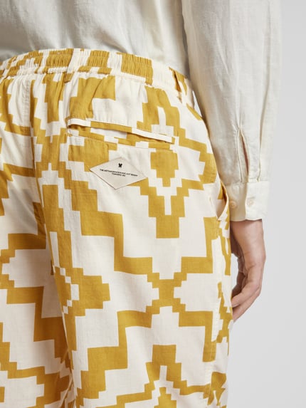 Thinking Mu Shorts mit Allover-Muster GELB 3