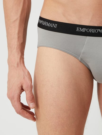 Emporio Armani Slip mit Stretch-Anteil im 2er-Pack Black 3