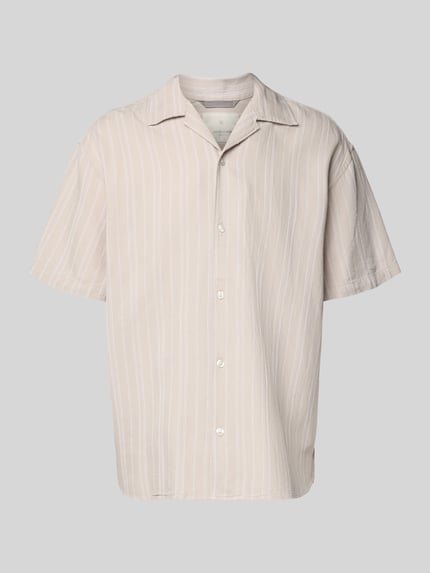 JACK & JONES Premium Regular Fit Freizeithemd aus Baumwoll-Mix mit Leinen-Anteil Modell 'MONTANA' Beige 2