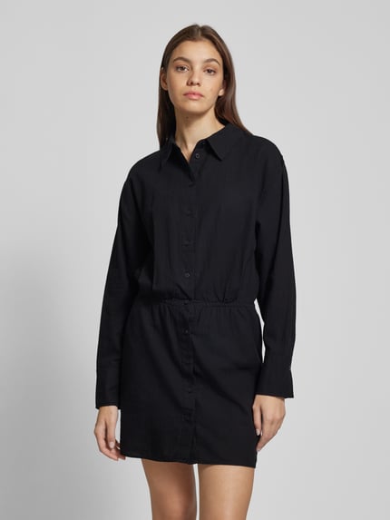 Gina Tricot Overhemdjurk met knoopsluiting Zwart - 4