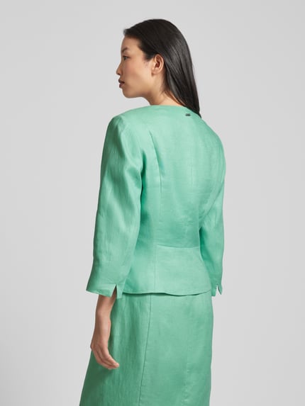 White Label Taillierter Blazer aus reinem Leinen Mint 5