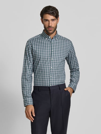 Jake*s Koszula biznesowa o kroju regular fit z bawełny Trzcinowy 4