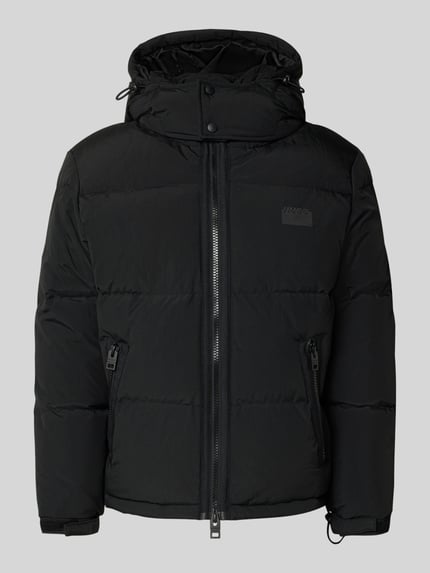 HUGO Regular fit donsjack met afneembare capuchon, model 'BIRONO' Zwart - 2