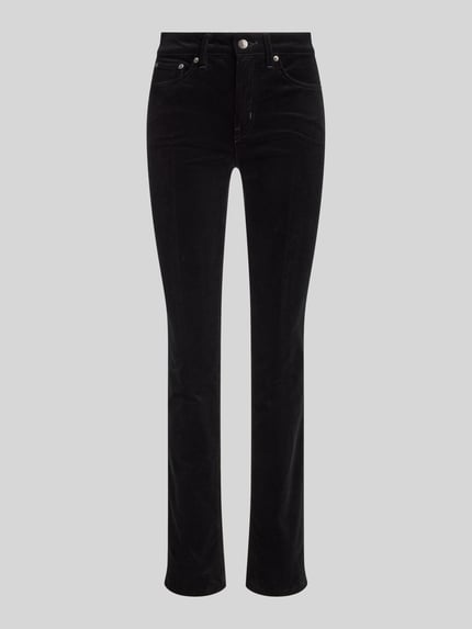 Lauren Ralph Lauren Straight Leg Hose aus Baumwoll-Mix Black 2