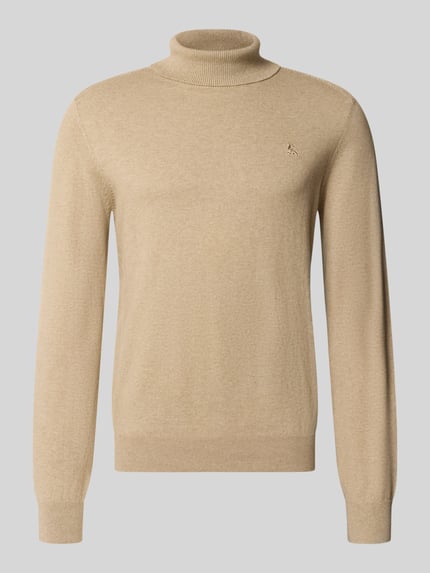 LERROS Regular Fit Strickpullover mit Rollkragen Beige 1