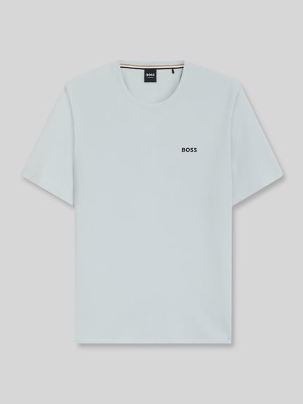 BOSS Regular Fit T-Shirt aus Baumwoll-Mix Hellblau 2