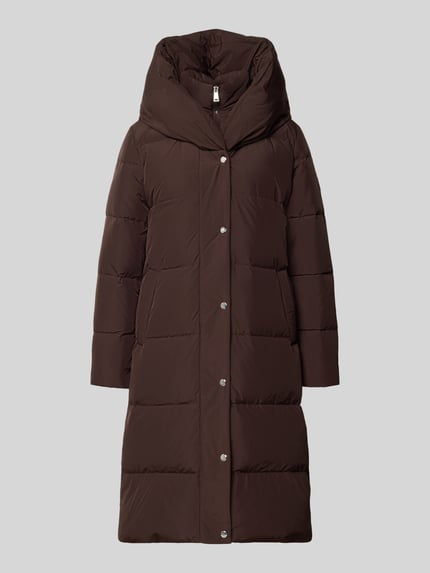 Produktfoto, Regular Fit Daunenmantel mit Zweiwege Reißverschluss von LAUREN RALPH LAUREN in Dunkelbraun, unifarben, Longline, Daunenmaterial