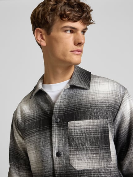 JACK & JONES Regular fit overhemdjack met borstzak, model 'ZAC' Zwart - 3