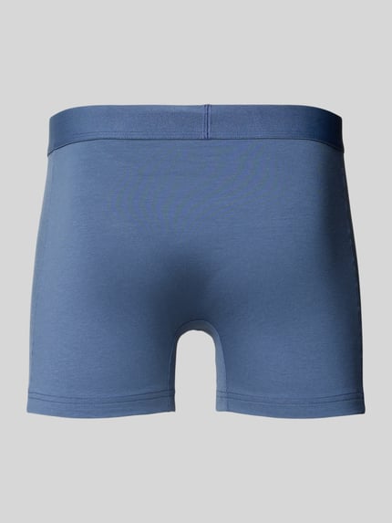 Produktfoto, Trunks im 2er-Pack mit elastischem Logo-Bund von FALKE in Blau, aus Baumwoll-Mix mit Stretch, enganliegende Passform