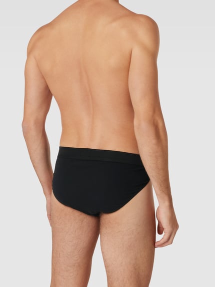 SCHIESSER Slip mit Teilungsnähten Modell 'Long Life Cotton Export' Black 4