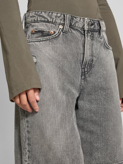 Weekday Regular Fit Jeansshorts im 5-Pocket-Design Modell 'MONTEREY' Dunkelgrau 3