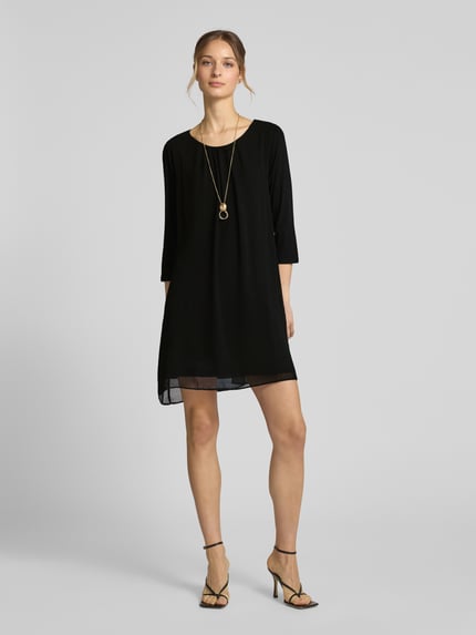Apricot Minikleid mit Rundhalsausschnitt Black 1