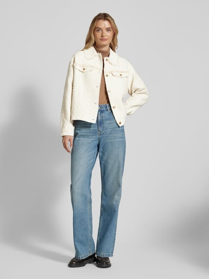 Scotch & Soda Jacke mit Strukturmuster Ecru 1