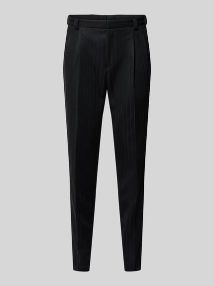 HUGO Regular Fit Anzughose aus Viskose-Mix Modell 'HESTEN' Black 2