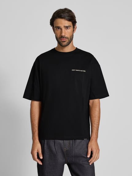 Don´t Waste Culture T-Shirt mit Logo-Print Modell 'Islian' Black 4