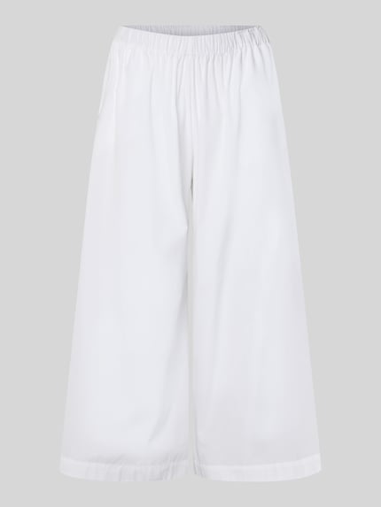 BOSS regular fit culotte van puur katoen model 'TALINI' Wit - 2
