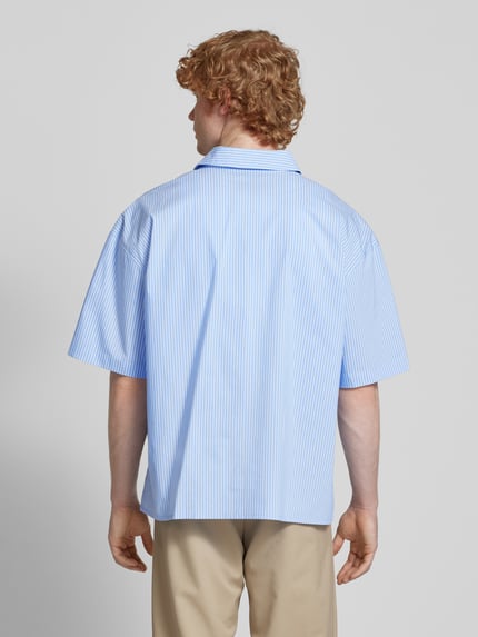 PEGADOR Oversized Freizeithemd mit Knopfleiste Hellblau 5