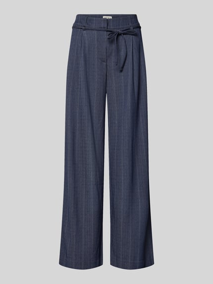 Hose aus Viskose-Mix mit Bindegürtel Modell 'KATE PINELLE' Shop The Look MANNEQUINE