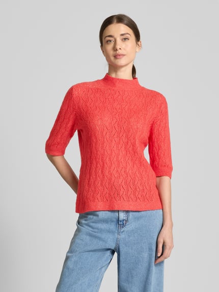b.young Strickpullover mit 1/2-Arm Modell 'Miffa' Rot 4