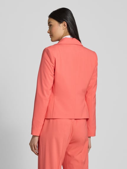 COMMA Regular Fit Blazer mit Reverskragen und Knopfverschluss Koralle 5