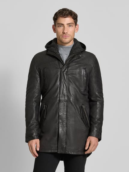 MAURITIUS Regular Fit Jacke aus echtem Schafsnubuk Modell 'SITKU' Black 4