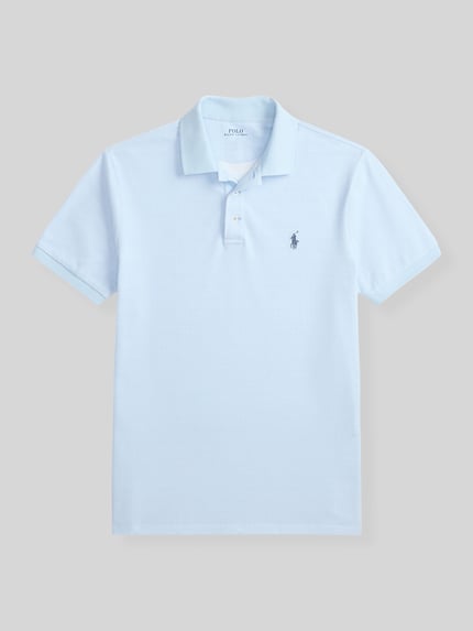 Polo Ralph Lauren Regular Fit Poloshirt aus Baumwoll-Mix Bleu 2