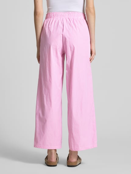ANOTHER COTTON LAB Wide Leg Pyjama-Hose mit Eingrifftaschen Rosa 5