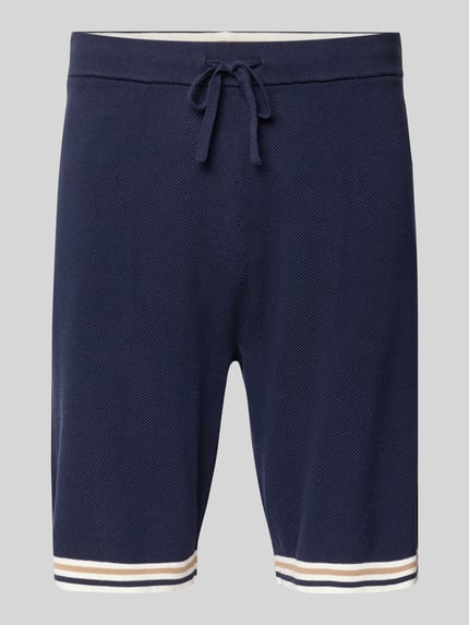 Christian Berg Men Sweatshorts mit elastischem Bund und Eingrifftaschen Marine 2