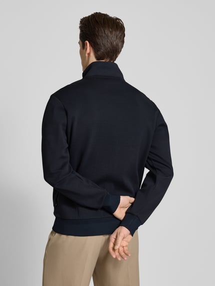 BOSS Sweatjacke mit Stehkragen Marine 5