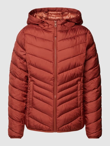 Tom Tailor Denim Gewatteerd jack met capuchon Middenbruin - 2