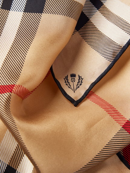 FRAAS Zijden sjaal met all-over motief Beige - 2