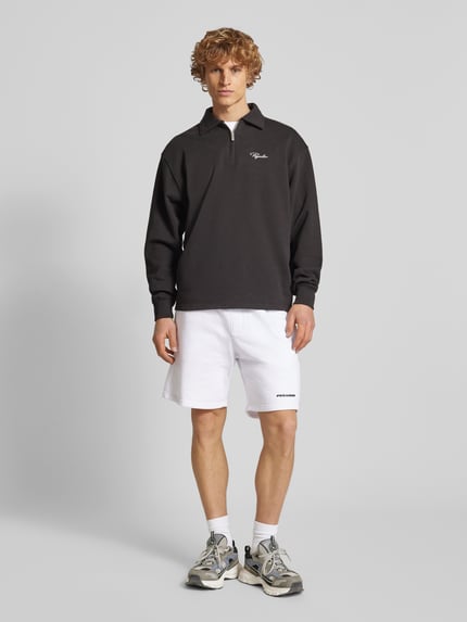 PEGADOR Sweatshorts mit elastischem Bund Weiss 1