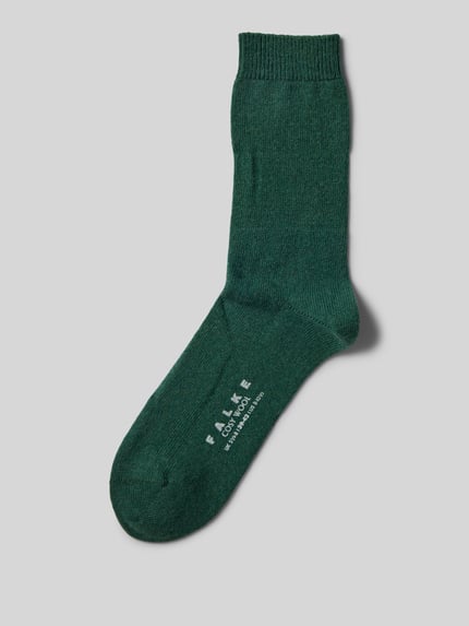FALKE Sokken met hoogwaardige mix van wol en kasjmier, model 'COSY WOOL' Donkergroen - 1