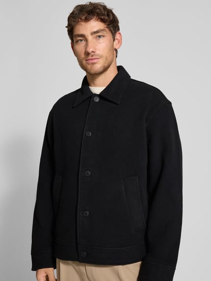 Jake*s Studio Men Regular Fit Jacke mit Woll-Anteil Black 3
