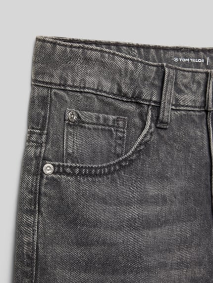 Tom Tailor Regular fit korte jeans van puur katoen Zwart - 2