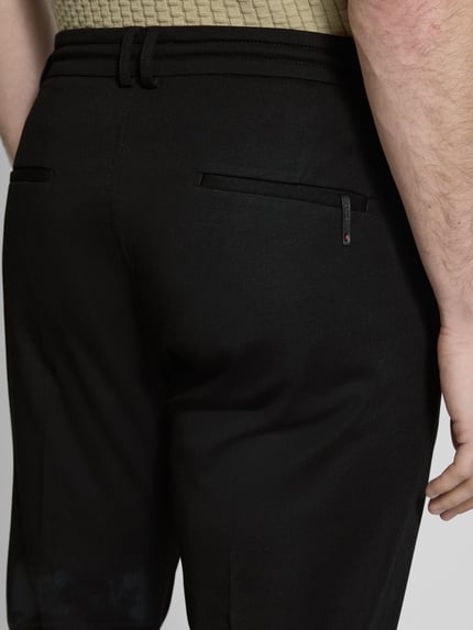 CINQUE Slim Fit Stoffhose mit Bügelfalten Modell 'JUNO' Black 3
