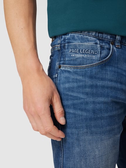 PME Legend Regular fit jeans in used-look, model 'Nightflight' Lichtblauw - 3