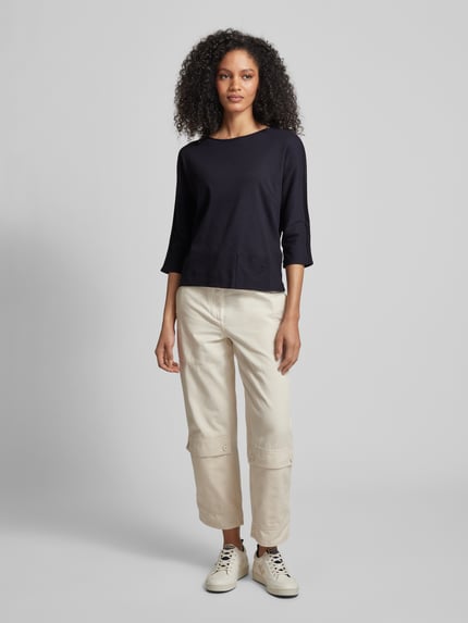 Marc Cain Longsleeve met 3/4-mouwen Marineblauw - 1