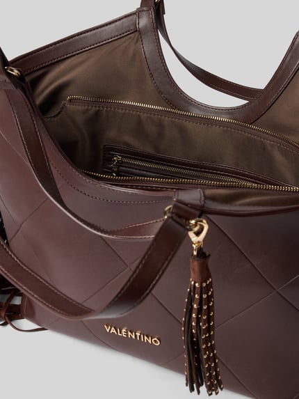 Valentino Bags Shopper mit Fransen Modell 'ASTRID' Dunkelbraun 4