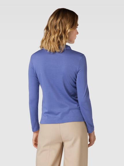 Christian Berg Woman Shirt met lange mouwen met polokraag Rookblauw - 5