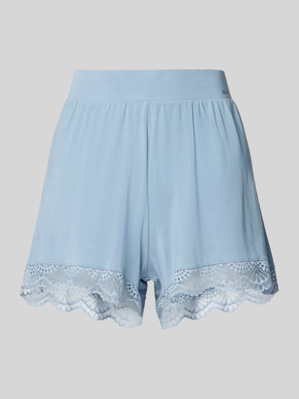 SKINY Korte pyjamabroek met kantgarnering Lichtblauw - 1