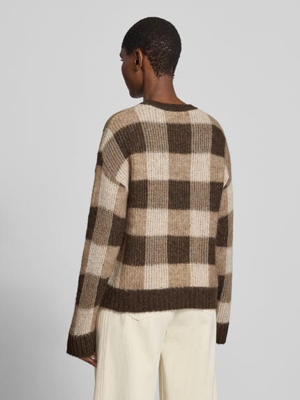 Selected Relaxed Fit Pullover aus Woll-Alpaka-Mix Modell 'LULU' Dunkelbraun 5