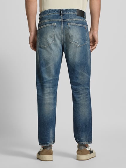 BOSS Orange Regular fit jeans van katoenmix Jeansblauw - 5